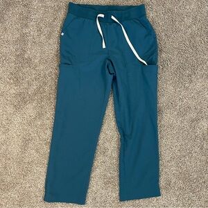 FIGS Cordoba Cargo Scrub Pants Teal Blue Women’s Size Medium Hospital Nurse Tech